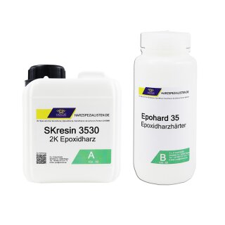 Polymerverguss farblos Epoxidharz SKresin 3530 mit Epohard 35 Härter