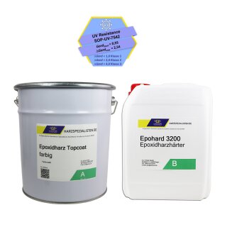 Epoxid Beschichtungsharz TopCoat weiß mit Epohard 3200 Härter 8,25 kg (5,5 kg Harz + 2,75 kg Härter)