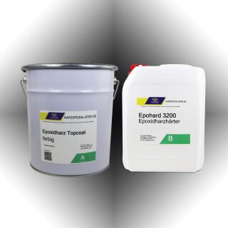 Epoxid Beschichtungsharz TopCoat schwarz mit Epohard 3200...