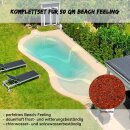 Strandpool- Beach Pool Set - Beach feeling bis 50 m&sup2; - terracotta