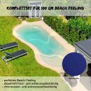 Strandpool - Beach Pool Set - Beach feeling bis 100 m&sup2;  marineblau