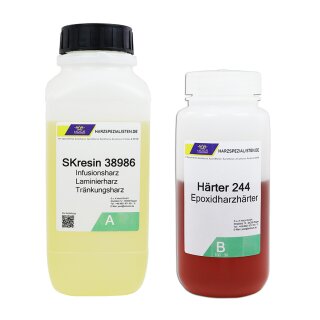 Epoxid Infusionsharz SKresin 38986 mit Härter 244 - 1,3 kg (A 1 kg + B 300 g)